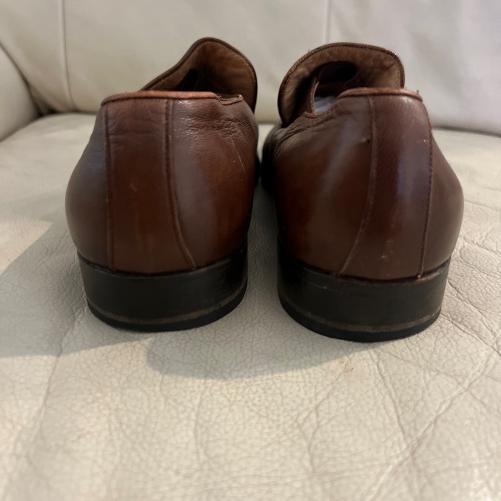 Vintage Dior Men's Brown Leather Loafers - Picture 4 of 6